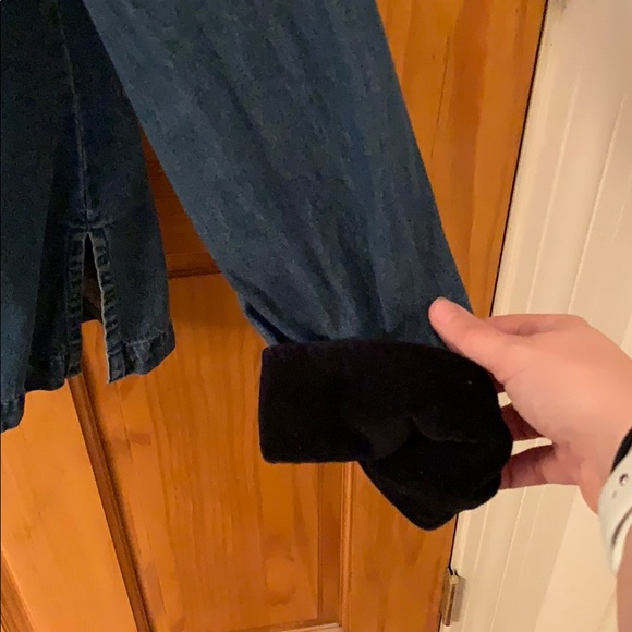 Jean shirt with black accents - Picture 3 of 6